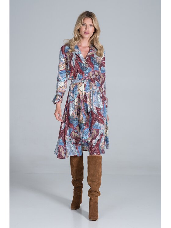 FIGL FIGLFIGL Vestito M838 Multicolore Regular Fit