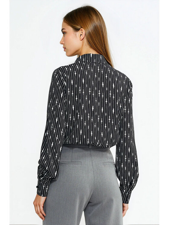 NIFE NIFE Halenka B211 Černá Regular Fit