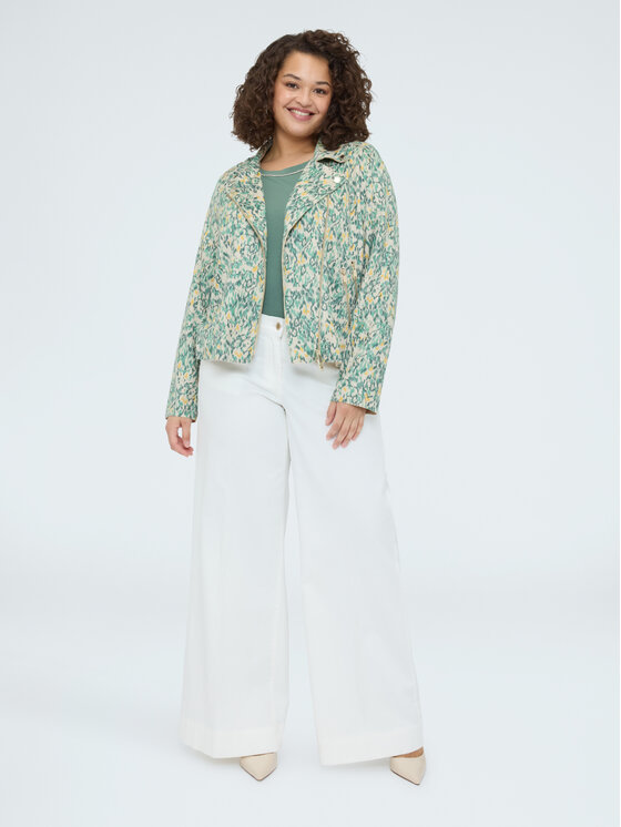 Fiorella Rubino Fiorella Rubino Giacca in similpelle R328T001302N0R2 Verde Regular Fit