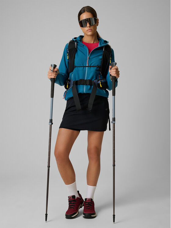4F 4F Spódnica ołówkowa TREKKING Czarny Regular Fit
