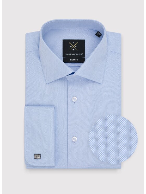 Pako Lorente Pako Lorente Koszula P24WP-1X-049 Niebieski Slim Fit