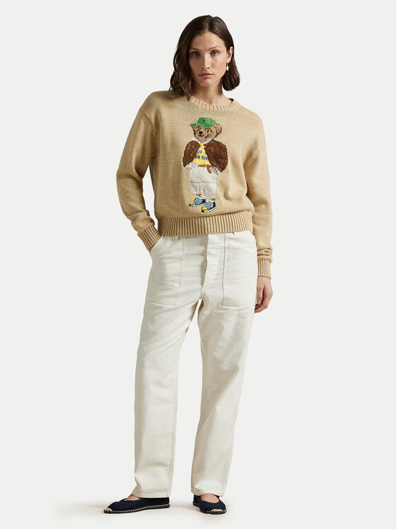 Polo Ralph Lauren Polo Ralph Lauren Džemper 211972121001 Bež Relaxed Fit