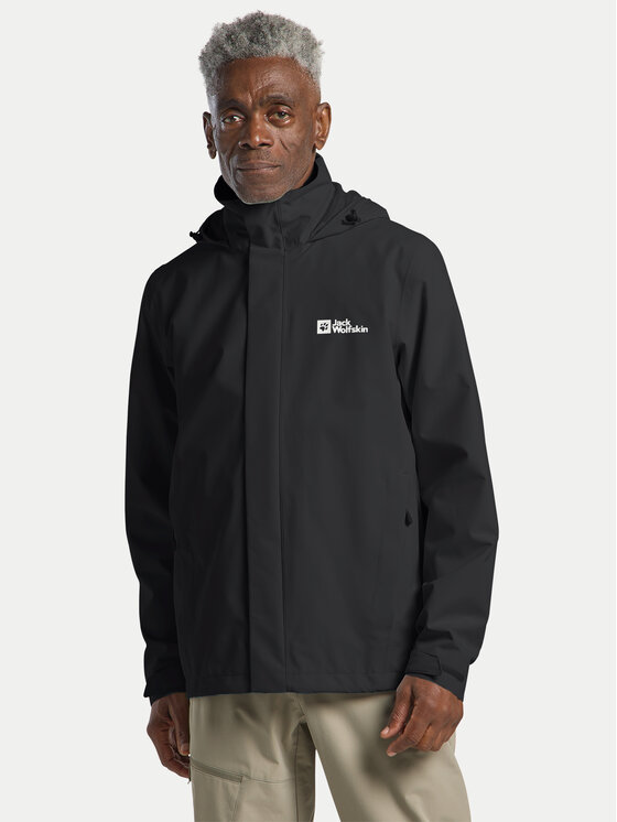 Jack Wolfskin Jack Wolfskin Outdoorová bunda Trailtime 2l A63903 Černá Regular Fit