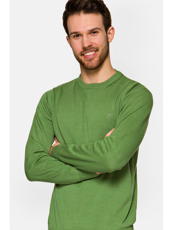 Lancerto Lancerto Sweter Keegan Zielony Regular Fit