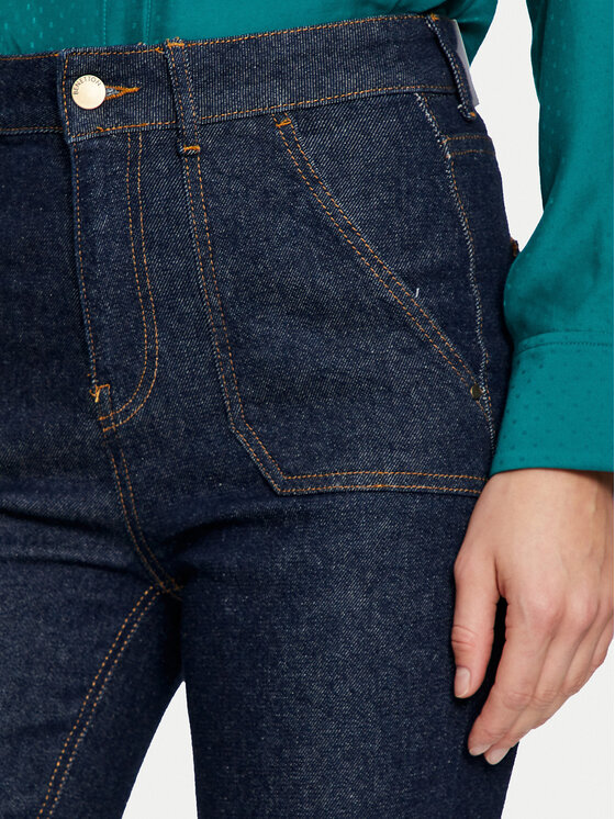 United Colors Of Benetton United Colors Of Benetton Jeans hlače 478WDF07A Mornarsko modra Flare Fit