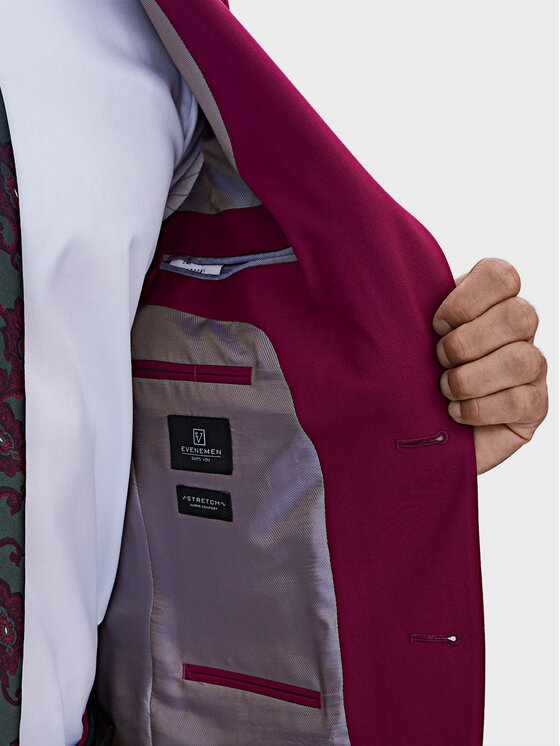 Evenemen Evenemen Garnitur Marrlik Różowy Slim Fit
