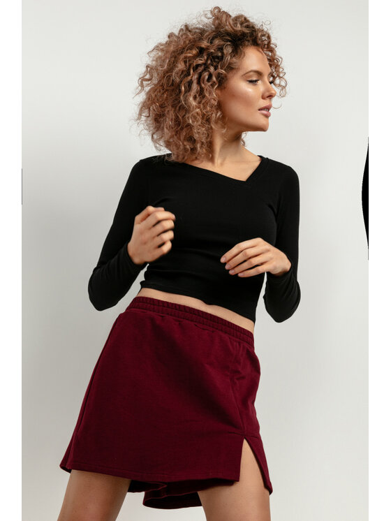 Tessita Damskie Szorty materiałowe, rozmiar M, Bordowe, T415/9/L