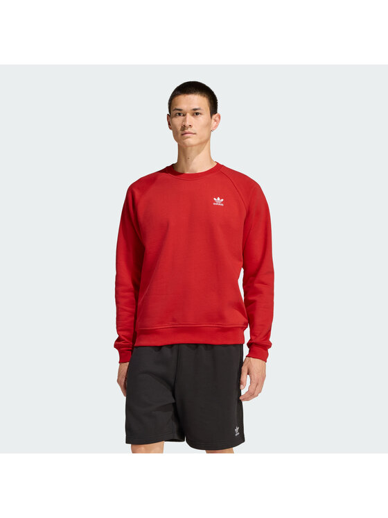 adidas adidas Džemperis ar kapuci Trefoil Essentials KC8983 Sarkans Regular Fit