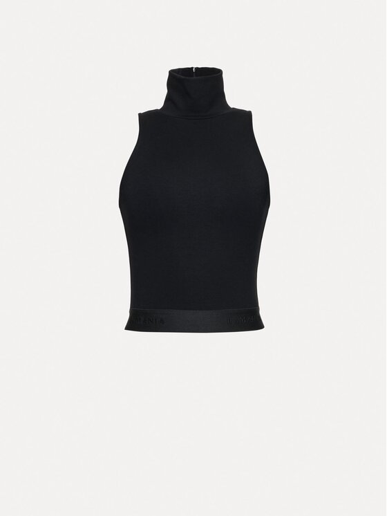 La Mania La Mania Top SOLME Czarny Basic Fit