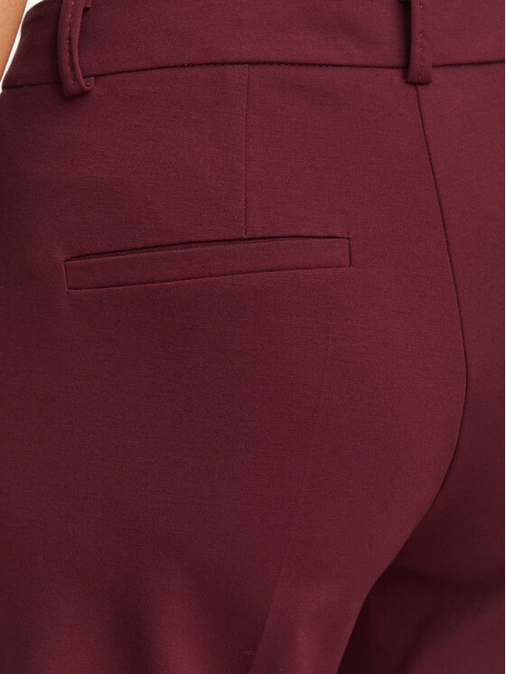 Marella Marella Spodnie materiałowe Paese 2623786034 Bordowy Regular Fit