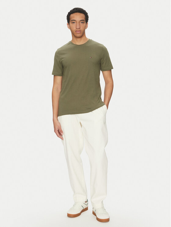 Tommy Hilfiger Tommy Hilfiger Tricou Ess Seasonal MW0MW39995 Verde Regular Fit