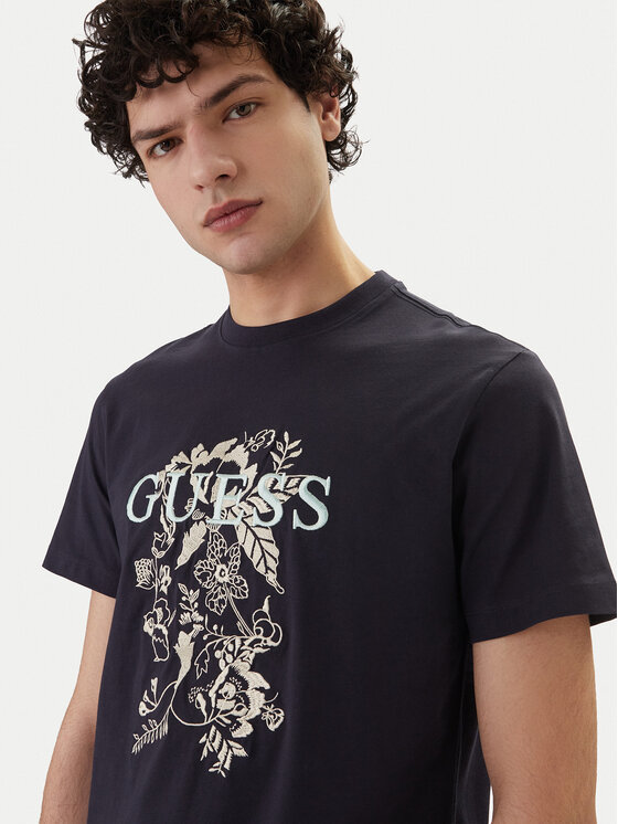 Guess Guess Tricou M6GI17 K3038 Bleumarin Regular Fit