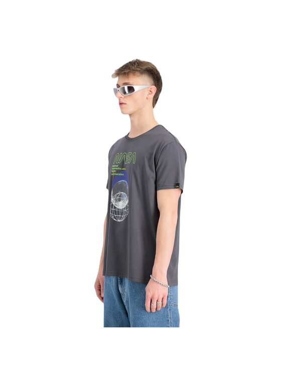 Alpha Industries Alpha Industries T-Shirt AI.146510-684-M Szary Regular Fit