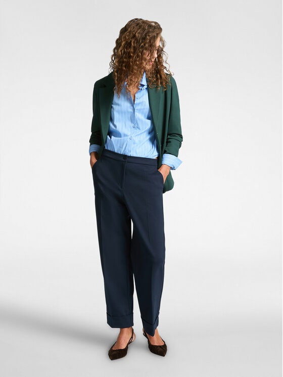 Elena Mirò Elena Mirò Pantaloni di tessuto P801P000340N034 Blu Regular Fit