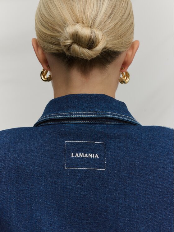 La Mania La Mania Bomber SKINNY 2 Blu Classic Fit