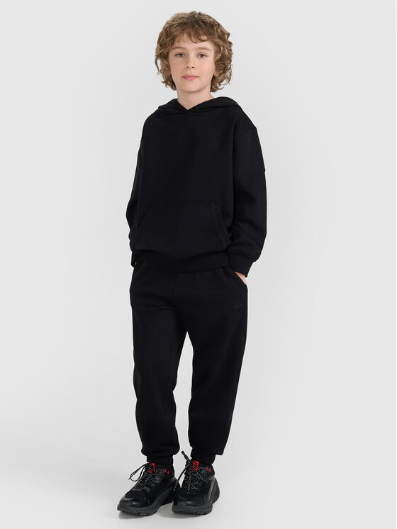 4F 4F Spodnie dresowe BASIC+ Czarny Oversize