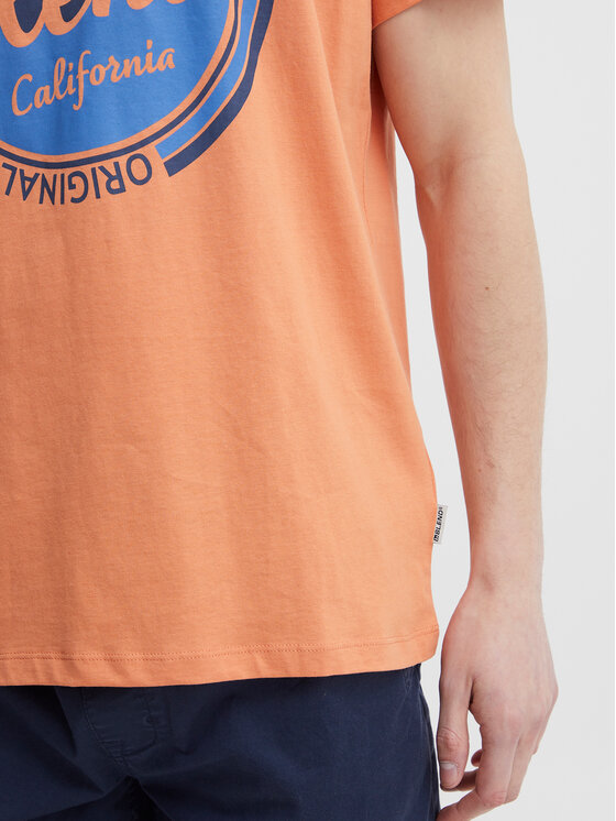 Blend Blend Marškinėliai 20715308 Oranžinė Regular Fit