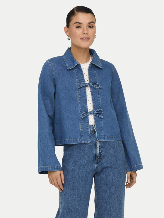ONLY Geacă de blugi Thora 15357228 Albastru Regular Fit