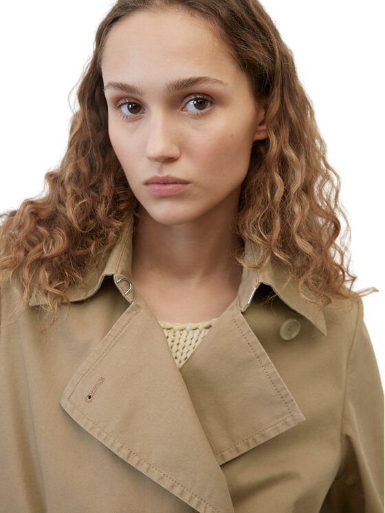 Trench 302025371043 Marrone Regular Fit