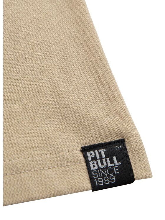 PITBULL PITBULL T-Shirt Koszulka Beżowy Regular Fit