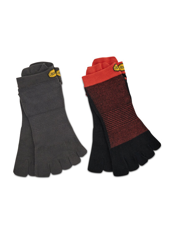 Vibram Fivefingers Vibram Fivefingers 2er-Set niedrige Unisex-Socken No Show S21N35P Grau