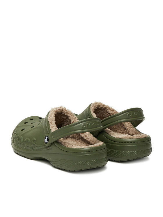 Crocs Crocs Natikače C-BAYA LINED CLOG 205969-3TC Zelena