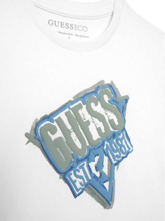 Guess Guess T-Shirt N6GI14 K8HM4 Weiß Regular Fit