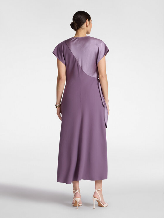 Elena Mirò Elena Mirò Sukienka wieczorowa 7070P000279N0F9 Fioletowy A-Line Fit