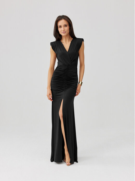 Roco Fashion Roco Fashion Večerné šaty Noelia Čierna Slim Fit