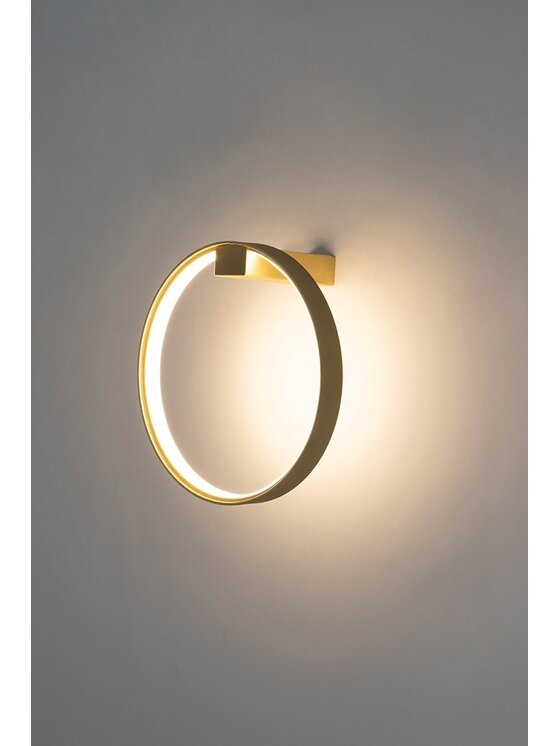 MIAhome MIAhome Lampa ścienna kinkiet ścienny CIRCLE WALL złota Złoty