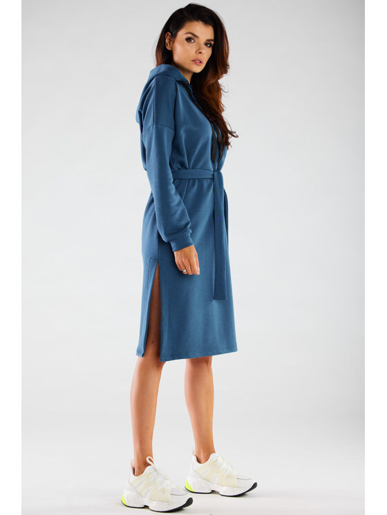 Infinite You Infinite You Vestito di maglia M269 Blu Basic Fit