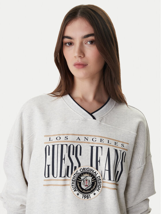 Guess Jeans Guess Jeans Bluză W6RQ09 K68I4 Gri Oversize