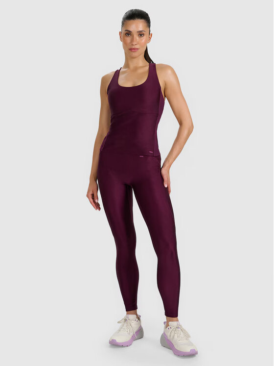 4F 4F Legginsy TRAINING Fioletowy Slim Fit