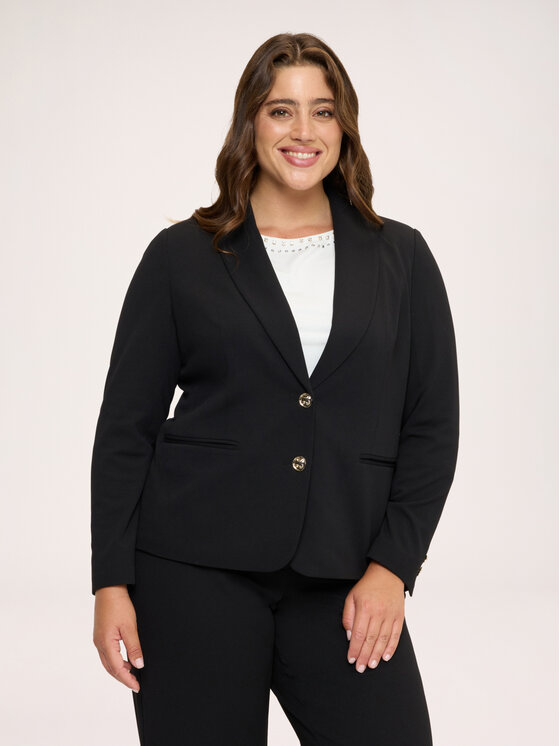 Fiorella Rubino Fiorella Rubino Marynarka Q045T000295N033 Czarny Slim Fit