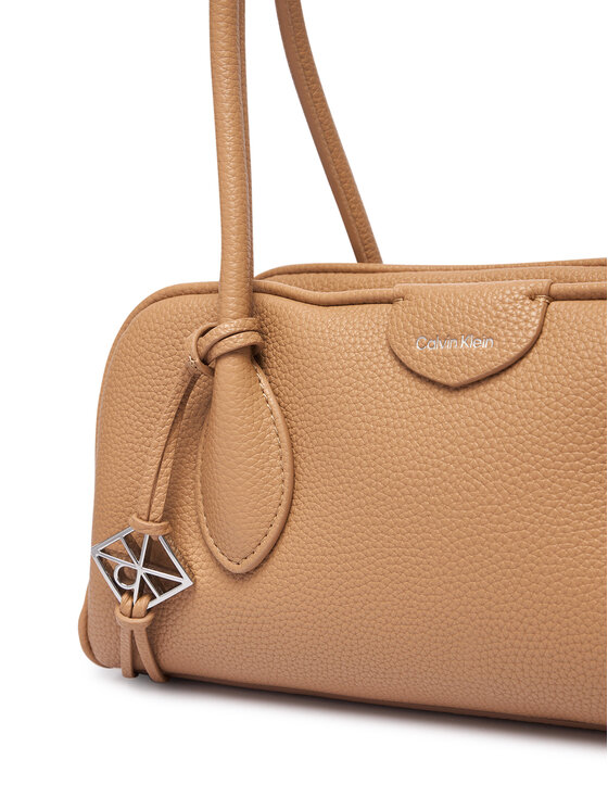 Calvin Klein Calvin Klein Rankinė Emblem Trio Pebble Shoulder Bag LV04F3743G Smėlio