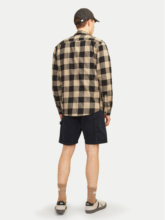 Jack&Jones Jack&Jones Pantaloni scurți de blugi Jjitony 12252814 Negru Loose Fit