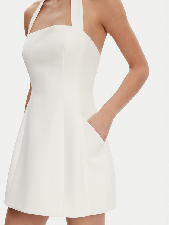 BARDOT BARDOT Rochie cocktail 59857DB1 Alb Slim Fit