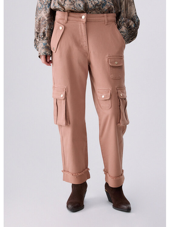 Liu Jo Liu Jo Pantaloni cargo CF6227T1819X0804 Rosa Regular Fit