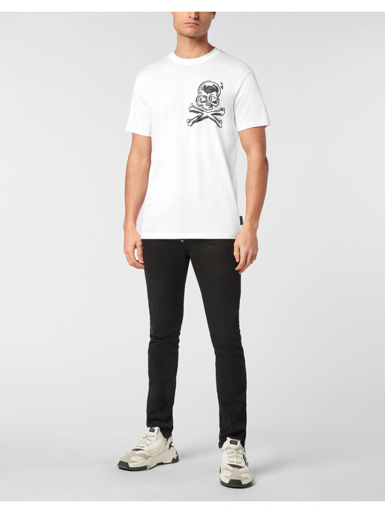 PHILIPP PLEIN PHILIPP PLEIN T-Shirt 24641 Biały Regular Fit