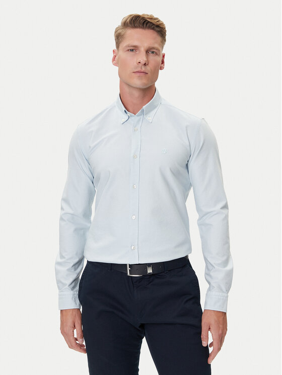 BOSS BOSS Košile H-Roan 50544917 Světle modrá Slim Fit