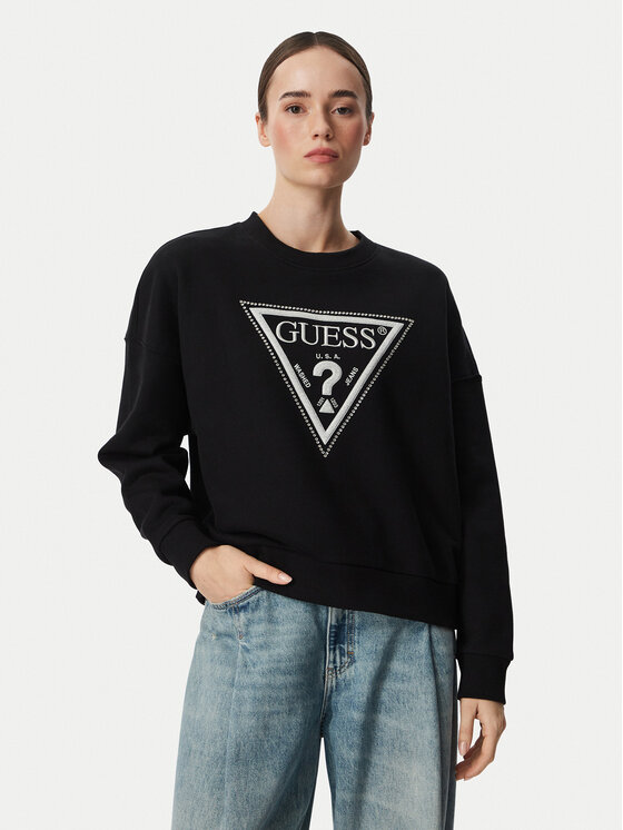 Guess Jopa W6YQ14 K4352 Črna Relaxed Fit