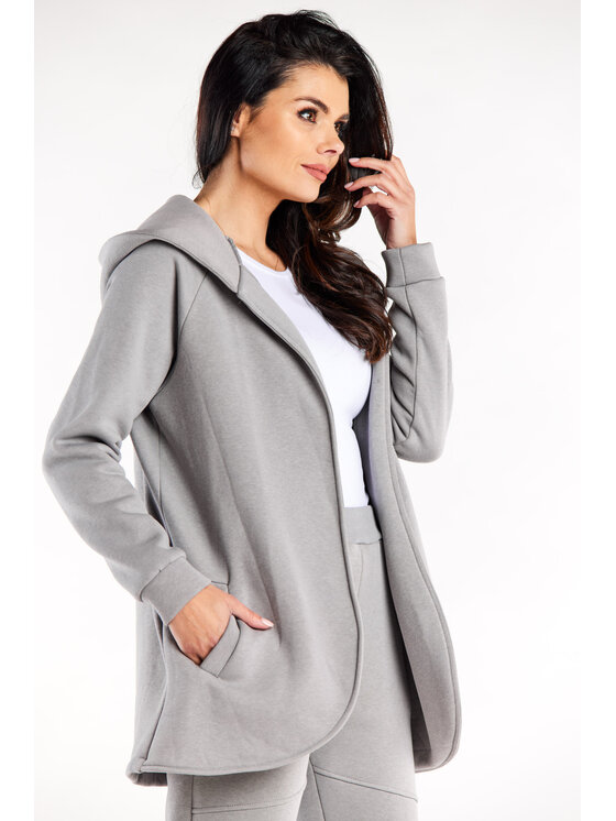 Infinite You Infinite You Felpa M327 Grigio Basic Fit