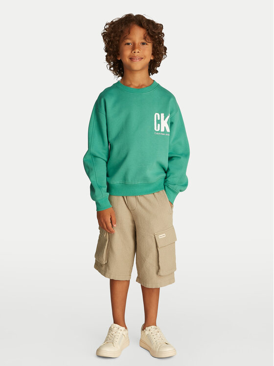 Calvin Klein Jeans Calvin Klein Jeans Μπλούζα Summer IB0IB02462 Πράσινο Regular Fit