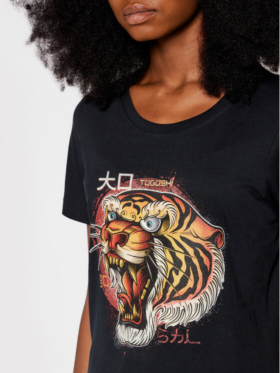 T-shirt Wildcat D Nero Regular Fit