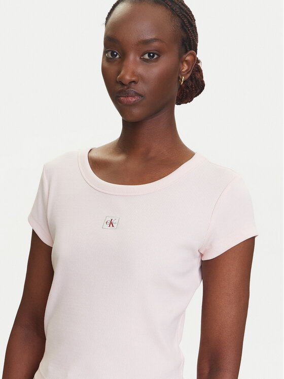 Calvin Klein Jeans Calvin Klein Jeans Tričko LV047C200G Ružová Slim Fit