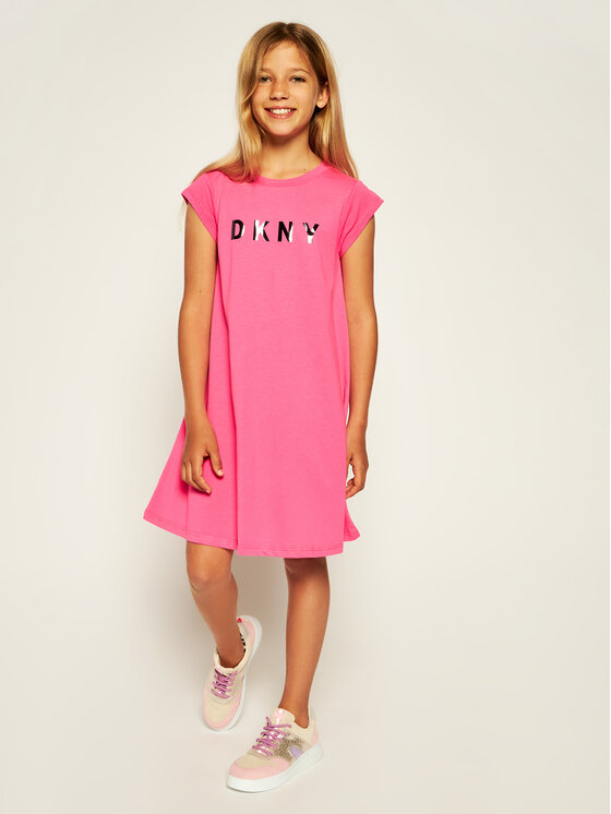 DKNY DKNY Hétköznapi ruha D32752 S Rózsaszín Regular Fit