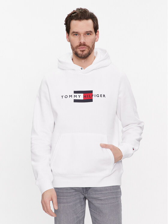 Tommy Hilfiger Tommy Hilfiger Pulóver MW0MW37861 Fehér Regular Fit