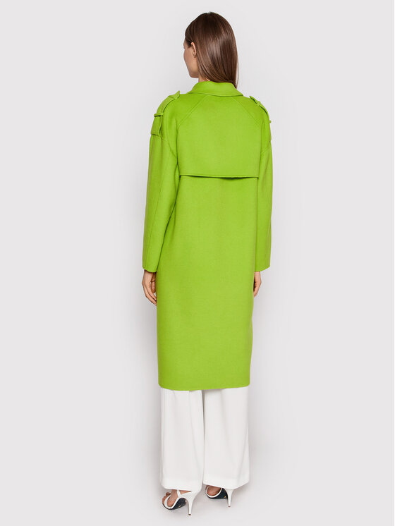 Patrizia Pepe Patrizia Pepe Cappotto di lana 8O0029/A006-G532 Verde Regular Fit
