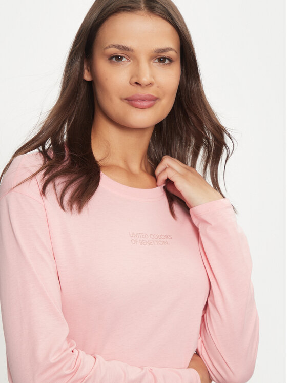 United Colors Of Benetton United Colors Of Benetton Cămașă pijama 30963M04S Roz Regular Fit