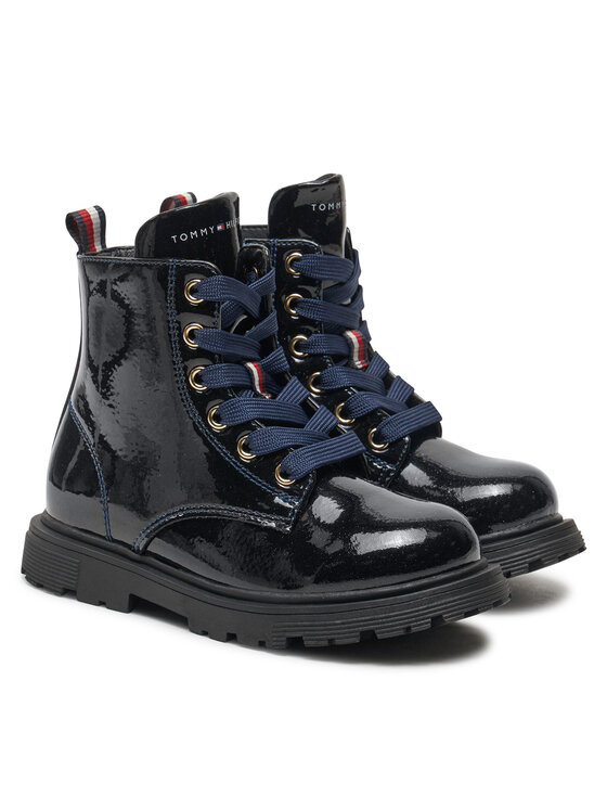 Tommy Hilfiger Tommy Hilfiger Csizma Lace-Up Bootie T1A5-33564-1237 M Sötétkék